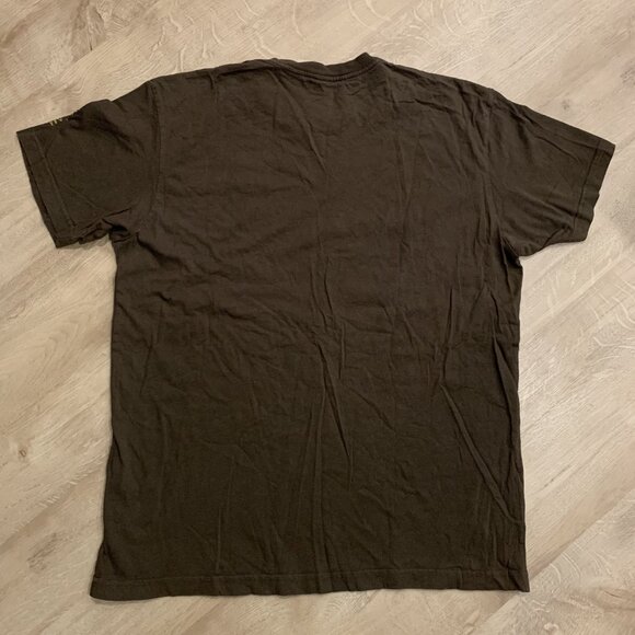 Y2K Volcom Featured Artist 2006 Holiday Collection Brown T-Shirt Men's XL Skater - Picture 6 of 8